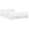 vidaXL Bedframe met 4 lades massief grenenhout wit 140x200 cm