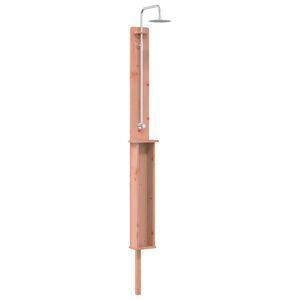 vidaXL Buitendouche 246 cm Massief Douglas hout en roestvrij staal