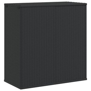 vidaXL Tuinbox 100x49x103,5 cm polyetheen rattan zwart
