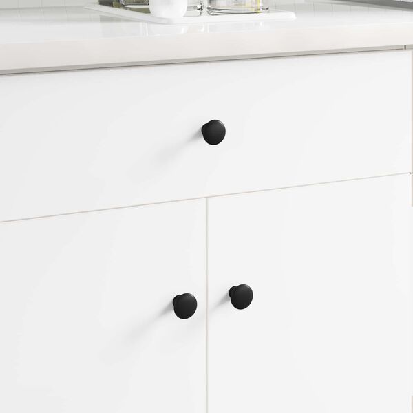 vidaXL Handvat 2 pcs Zwart &Oslash;30 mm Aluminium