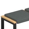 vidaXL Bankkussen 2 pcs Stof Donkergrijs Diepte 35 cm