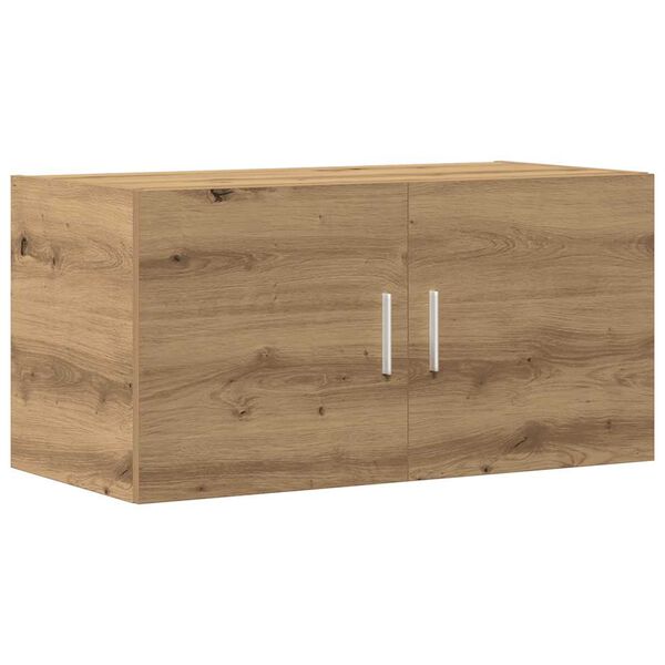 vidaXL Wandkast 80x39x40 cm bewerkt hout artisanaal eikenkleurig
