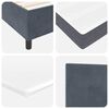 vidaXL Boxspringbed met matras Donkergrijs 100 x 200 cm Fluweel