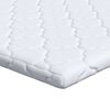 vidaXL Kokos Topper Wit 140 x 190 cm Jacquard stof