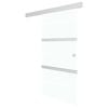 vidaXL Schuifdeur met zachte stops 76x205 cm ESG-glas en aluminium