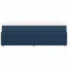 vidaXL Boxspring met matras stof blauw 90x190 cm