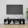 vidaXL Tv-meubelen 4 st 37x35x37 cm bewerkt hout hoogglans grijs