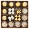 vidaXL Kerstbal Set 40 pcs Goud en Rood Kunststof