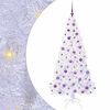 vidaXL Kunstkerstboom met 300 LED Wit 180 cm PVC en staal