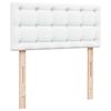 vidaXL Ottoman bed met matrassen en LED's 90x200cm kunstleer