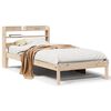vidaXL Bedframe zonder matras massief grenenhout 90x190 cm