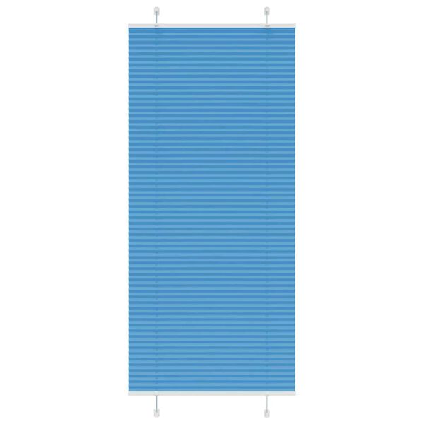 vidaXL Pliss&eacute; rolgordijn 90x200 cm stofbreedte 89,4 cm polyester blauw