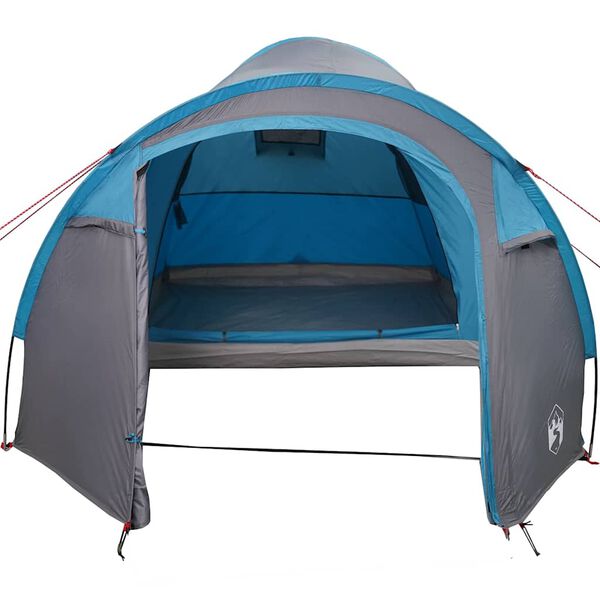 vidaXL Koepeltent Koepel met dak met opslag Blauw 384 x 254 x 170 cm