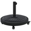 vidaXL Parasolvoet 15.6 kg Zwart IJzer Cirkelvormig