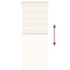 vidaXL Zebra rolgordijn 65x150 cm stofbreedte 60,9 cm marmerbeige