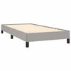 vidaXL Bedframe zonder matras 90x190 cm stof lichtgrijs