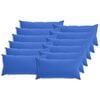 vidaXL Kussensloop 12 st HEERLEN Koninklijk Blauw 40 x 80 cm Polyester
