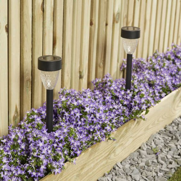 Luxform Tuinlampen Montpellier 4 st solar LED zwart