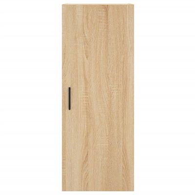 vidaXL Hoge kast 34,5x34x180 cm bewerkt hout sonoma eikenkleurig