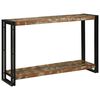 vidaXL Wandtafel Multikleur 120 x 33 x 75 cm massief gerecycled hout