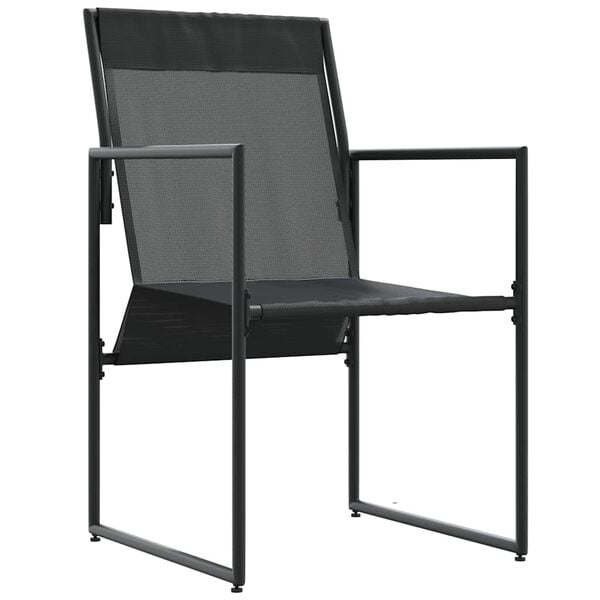 vidaXL Tuinstoelen 4 pcs Zwart en antraciet 50.5 x 59 x 81.5 cm