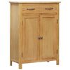 vidaXL Schoenenkast 76x37x105 cm massief eikenhout