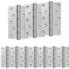 vidaXL Scharnier 16 st 125 x 75 x 13 mm zilver Staal
