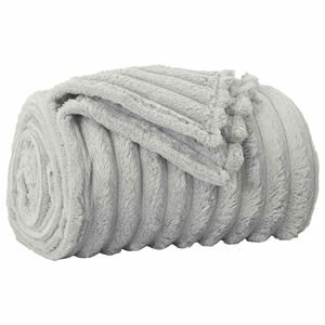 vidaXL plaid Grijs 270 x 240 cm 1.77 kg Fleece