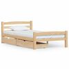 vidaXL Bedframe met 2 lades massief grenenhout 100x200 cm