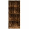 vidaXL Boekenkast 60x24x143 cm bewerkt hout gerookt eikenkleurig