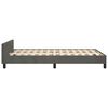 vidaXL Bedframe zonder matras 120x200 cm fluweel donkergrijs