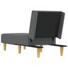 vidaXL Chaise longue stof donkergrijs