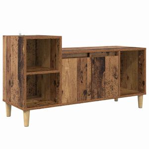 vidaXL TV-kast 100 x 35 x 55 cm Oud Hout Bewerkt hout