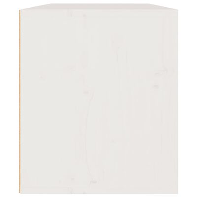 vidaXL Wandkast 60x30x35 cm massief grenenhout wit