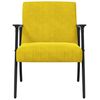 vidaXL Fauteuil Geel 59 x 75 x 78 cm Fluweel