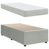 vidaXL Bedframe met matras Lichtgrijs 80 x 200 cm Stof