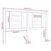 vidaXL Hoofdbord 146x4x100 cm massief grenenhout honingbruin