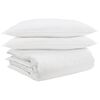 vidaXL Dekbed Set met kussen 3 st Wit Donsveertjes