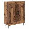 vidaXL Hoge kast 2 pcs Oudhout Bewerkt hout