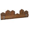 vidaXL Hanger Bruin 48 x 8 x 15 cm Massief Mahoniehout