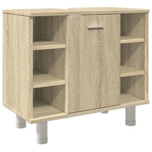 vidaXL Badkamerkast 60x32x53,5 cm spaanplaat sonoma eikenkleurig