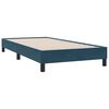 vidaXL Boxspring met matras fluweel donkerblauw 80x210 cm