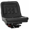 vidaXL Tractorstoel met ophangingsysteem Zwart 39,5 x 52 x 43 cm
