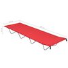 vidaXL Campingbed 180x60x19 cm oxford stof en staal rood