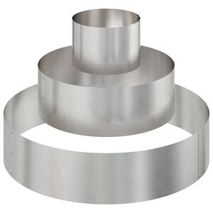 vidaXL Plantenbak Zilver 90 x 90 x 20 cm Roestvrij staal