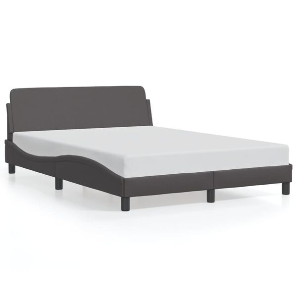 vidaXL Bedframe "Dover" kunstleer grijs 120x200 cm