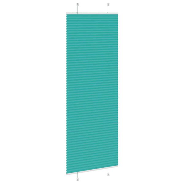 vidaXL Plissé rolgordijn 80x200 cm stofbreedte 79,4 cm petrol groen