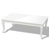 vidaXL Salontafel 115x65x42 cm hoogglans wit