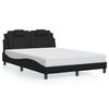 vidaXL Bedframe "Viana" met LED zonder matras zwart 120x200 cm