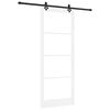 vidaXL Schuifdeur ORKDAL Wit en zwart 93 x 232 cm